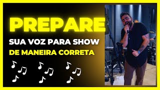 Como preparar sua voz para um show/apresentação (VLOG)