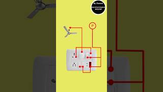 Electric switch board wiring | 4 switch 3 socket 1 fan regulator 1 Indicator Wiring Connection #fan