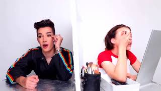 JAMES CHARLES doing the SISTER SQUAD'S makeup