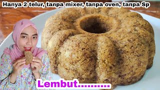 Semua orang bisa membuat bolu pisang keju tanpa SP mengembang sempurna | bolu pisang 2 telur