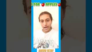 4️⃣8️⃣A for Apples 🍎🍎by, Anusha James @BeautifulVictory