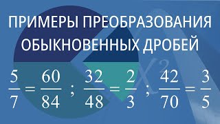 Примеры преобразования обыкновенных дробей