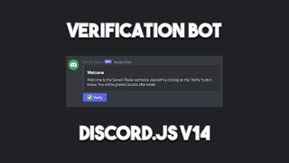 Discord Verification Bot - Discord.js v14