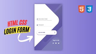 Building an Amazing Login Form Using HTML & CSS