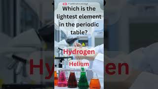 Chemical Challenge: Quiz Series |V10| Which is the lightest element in the periodic table? #quiz