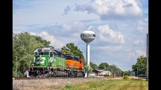 BNSF 1706 Heads West Through Shabbona