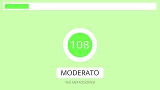 1 Hour 108 BPM Metronome | Speed : Moderato