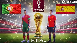 FIFA23 - Portugal vs Spain | Full Match l WORLD CUP Championship Final | PC™ Gameplay [60]