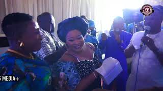 Fathia Balogun dance to the beat as Lanre Teriba Atorise sings