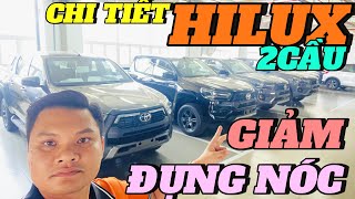 CHI TIẾT TOYOTA HILUX 2 CẦU GIẢM ĐỤNG NÓC