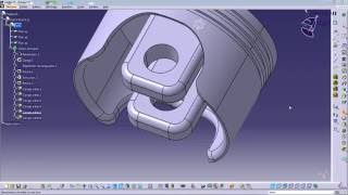 Catia V5 tuto | Part Design | Practice 5 PISTON HEAD full HD