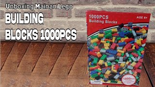 Unboxing Unofficial Lego Bricks 1000pcs 🇮🇩 | Review Building Block compatible with branded Blocks