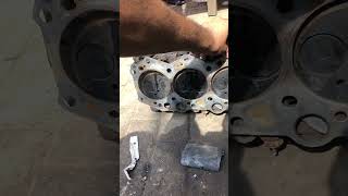 Resurfacing Diesel Engine 6 Cylinder head || valve seat Resurfacing || #asmr