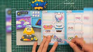 DIY paper quiet book/paper toy #shorts