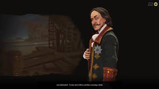 Civilization 6 Peter of Russia Defeat Cutscene