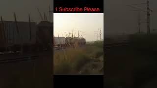 Express VS Goods train parallel racing || #shorts #train #indianrailway