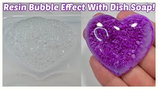 Soap Bubbles + Resin?? Resin Bubble Effect Using Dish Soap | Resin Tutorial | Resin Crafts 101