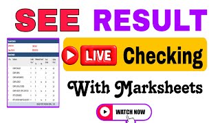 SEE RESULT CHECKING WITH GRADESHEET || SEE 2080 || SEE Live results