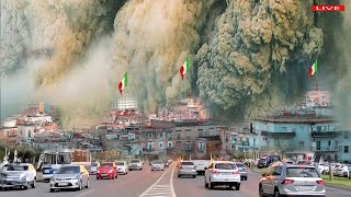 Italy panic: strong earthquake is underway,Campli Flegerei supervolcano shook,rumbling acros land