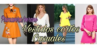 #VESTIDOScortos #primavera VESTIDOS CORTOS CASUALES DE ESTILOS Y COLORES DE TEMPORADA. 🌸