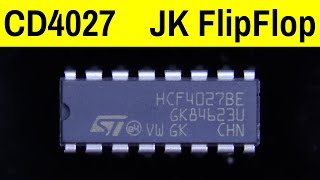 CD4027 JK Flip Flop Practical | IC 4027 Truth Table Verified on Breadboard