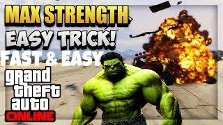 GTA 5 Online "How To Get Strength Up" Fast And Easy !!