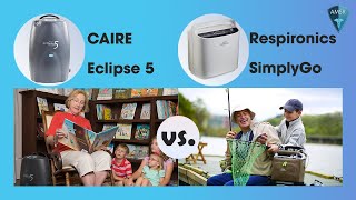 CAIRE SeQual Eclipse 5 vs. Philips Respironics SimplyGo Comparison