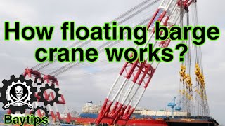 How dredger barge crane work?