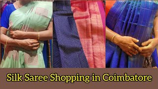 Silk Saree Shopping in Coimbatore | பட்டு saree purchase vlog in tamil | Kiki's Time