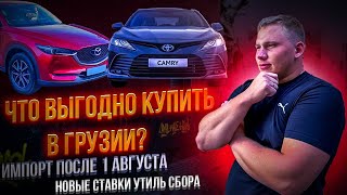 Что выгодно купить в Грузии? Цены на авто после 1 августа! Новые ставки утиль сбора