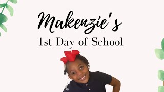 ✨✨Vlog || Makenzie’s First Day of In-person Kindergarten 👩🏽‍🏫✨✨✨