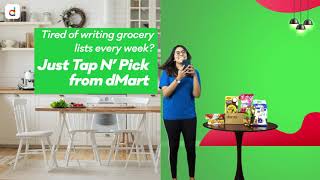 Unlimited Grocery Options, Personalized Shopping Lists & More with dMart!