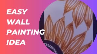 Diy Easy wall painting idea for begginers #art #myart #coolarts #artsy #funart #doodleart #diy