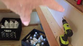 Shrunken House Pantry Storage and Shelves