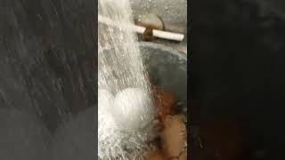 Strange effects with water. Egg in water effect #shortsvideo