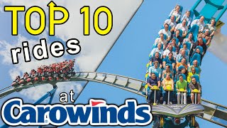 Top 10 Rides at Carowinds - Roller Coaster & More!