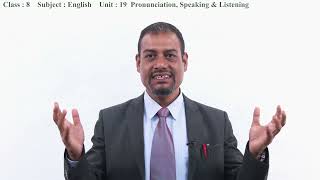 91 Class 8 English Unit 19 Pronunciation, Speaking & Listening