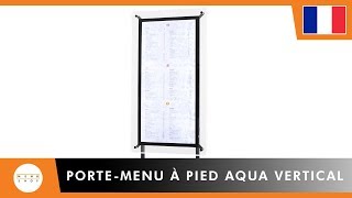 Porte-Menu –Aqua Vertical à Pieds