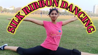 Silk ribbon dancing || Yoga& Dance