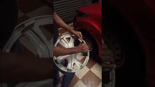 How to install TATA Altroz wheel cover #shorts #wheelcovers #altroz