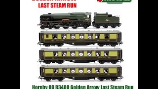 Hornby R3400 Golden Arrow Last Steam Run Limited Edition Train Pack