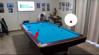 10 Ball Run with Carom Bank Breakdown!