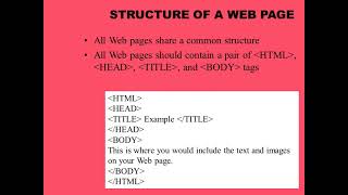 Module 1 : part 2 (Hyper Text Markup Language)