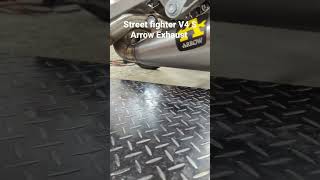 installing Arrow mid-system on Ducati Street Fighter V4 S