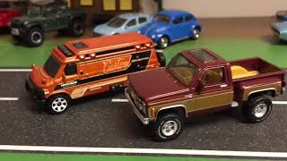 May 1/64 Custom 4x4 Truck and Greenlight cars