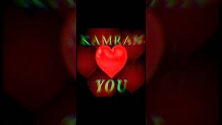 kamran name with loving heart video || kamran name with heart sticker || kamran loving name