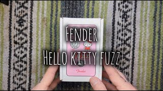 Fender Hello Kitty Fuzz 2024 - actual buyer unboxing and review/playing. No shilling involved!