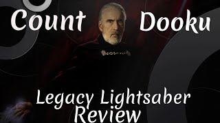 Count Dooku Legacy Lightsaber Review.  Galaxy's Edge.  This Is One Beautiful Lightsaber!