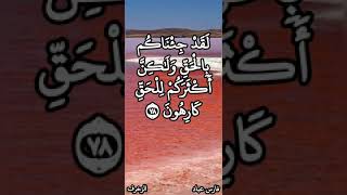 فارس عباد / لَقَدْ جِئْنَاكُم بِالْحَقِّ وَلَٰكِنَّ أَكْثَرَكُمْ لِلْحَقِّ كَارِهُونَ