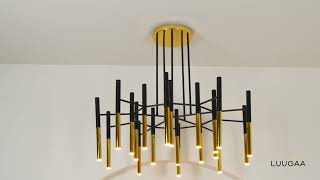 Metal Tubular Chandelier Installation Ⅰ